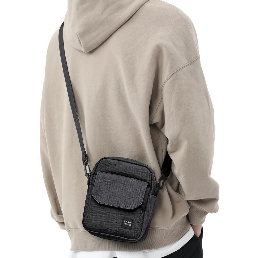 Mini Crossbody Messenger Bag Lightweight Nylon Adjustable Strap Versatile
